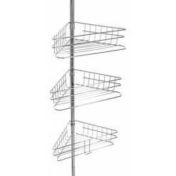 Étagère De Douche Télescopique - Five - Argent -France Coussin et housse de coussin Soldes Boutique 16373212 4