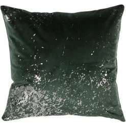 BELIANI Coussin Décoratif En Velours Vert 45x12cm - Vert