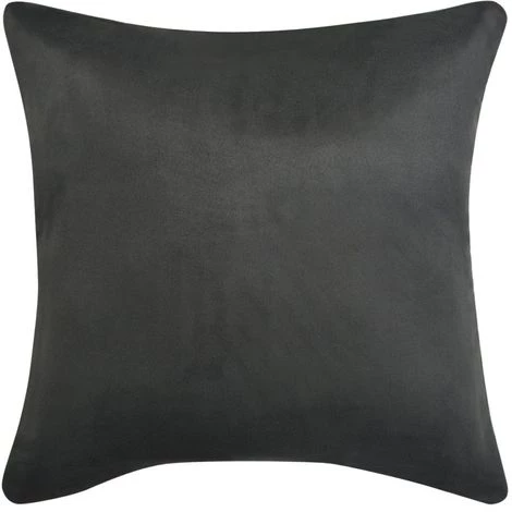 ASUPERMALL Housse De Coussin 4 Pcs 80x80 Cm Polyester Faux Daim Anthracite 2 ASUPERMALL Housse De Coussin 4 Pcs 80x80 Cm Polyester Faux Daim Anthracite – Image 2