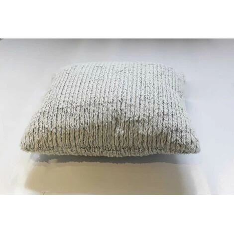 MEUBLETMOI Coussin Blanc - LENO - Blanc 2 MEUBLETMOI Coussin Blanc - LENO - Blanc – Image 2