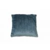 MEUBLETMOI Coussin Bleu Texturé Velours - Boreal - Bleu