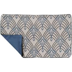 HOMEMAISON Housse De Coussin Imprimée Art Décoratif Bleu 30 X 50 Cm - Bleu