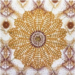 Atmosphera - Housse De Coussin Rosace Brodée Et Pompons 40 X 40 Cm - Ocre -France Coussin et housse de coussin Soldes Boutique 18048187 5