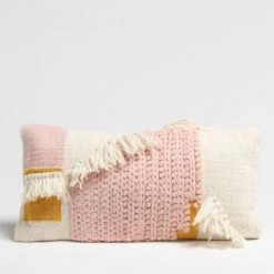 Coussin Rectangulaire En Laine (35x55 Cm) Geily SKLUM Laine - Multicolore Fresh