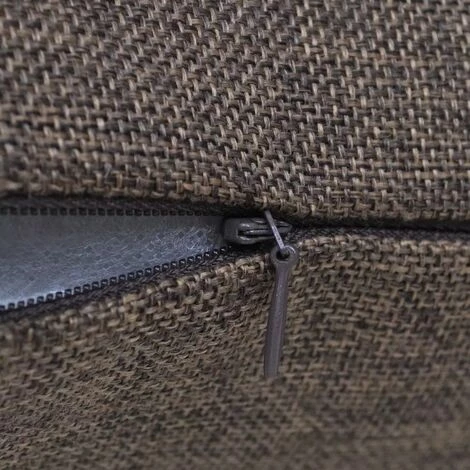 DéCOSHOP26 Lot De 4 Housses De Coussin Taies D'oreiller En Faux Lin Marron 40 X 40 Cm - Marron 2 DéCOSHOP26 Lot De 4 Housses De Coussin Taies D'oreiller En Faux Lin Marron 40 X 40 Cm - Marron – Image 2