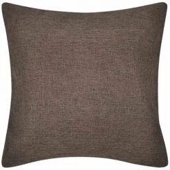 DéCOSHOP26 Lot De 4 Housses De Coussin Taies D'oreiller En Faux Lin Marron 40 X 40 Cm - Marron 5 DéCOSHOP26 Lot De 4 Housses De Coussin Taies D'oreiller En Faux Lin Marron 40 X 40 Cm - Marron -France Coussin et housse de coussin Soldes Boutique 18146558 3