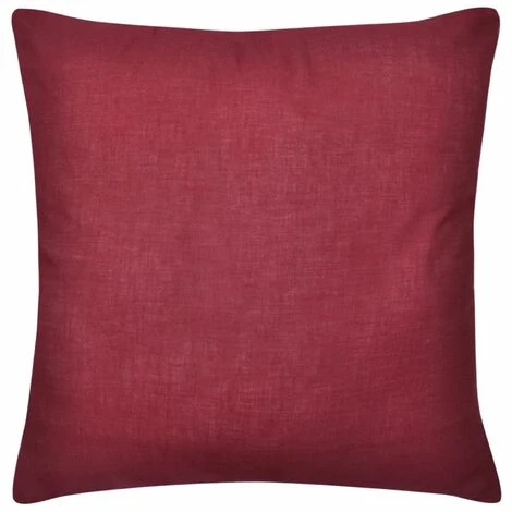 DéCOSHOP26 Lot De 4 Housses De Coussin Taies D'oreiller Bordeaux En Coton 50 X 50 Cm - Or 3 DéCOSHOP26 Lot De 4 Housses De Coussin Taies D'oreiller Bordeaux En Coton 50 X 50 Cm - Or – Image 3