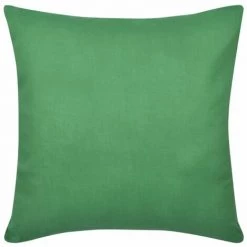 DéCOSHOP26 Lot De 4 Housses De Coussin Taies D'oreiller En Coton Vert 80 X 80 Cm - Or -France Coussin et housse de coussin Soldes Boutique 18146572 3