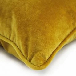 THEDECOFACTORY VELOURS - <p>Coussin En Velours Jaune 40x40 - Jaune -France Coussin et housse de coussin Soldes Boutique 18165248 3