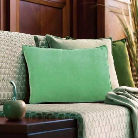 THEDECOFACTORY SUEDEN - <p>Coussin En Suédine Vert Clair 60x40 - Vert Clair 2 THEDECOFACTORY SUEDEN - <p>Coussin En Suédine Vert Clair 60x40 - Vert Clair – Image 2