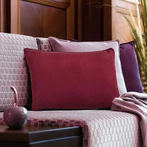 THEDECOFACTORY SUEDEN - <p>Coussin En Suédine Rouge Bourgogne 60x40 - Rouge Bourgogne 2 THEDECOFACTORY SUEDEN - <p>Coussin En Suédine Rouge Bourgogne 60x40 - Rouge Bourgogne – Image 2