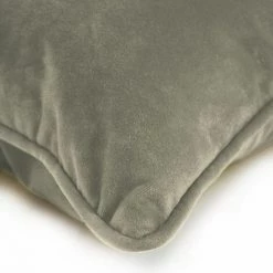 THEDECOFACTORY VELOURS - <p>Coussin En Velours Taupe 60x40 - Taupe -France Coussin et housse de coussin Soldes Boutique 18165274 3