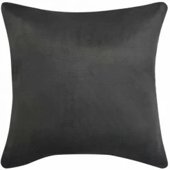 DéCOSHOP26 Lot De 4 Housses Taies D'oreiller En Faux Daim 40 X 40 Cm Anthracite - Or -France Coussin et housse de coussin Soldes Boutique 18243407 3