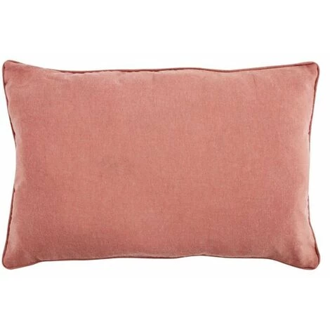 THEDECOFACTORY COTTON LOOK - <p>Coussin En Polycoton Terra Cotta 60x40 - Rouge Clair 1 THEDECOFACTORY COTTON LOOK - <p>Coussin En Polycoton Terra Cotta 60x40 - Rouge Clair