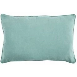 THEDECOFACTORY COTTON LOOK - <p>Coussin En Polycoton Bleu Clair 60x40 - Bleu Clair