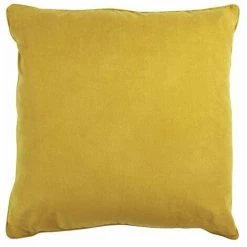 THEDECOFACTORY SUEDEN - <p>Coussin De Sol En Suédine Jaune 70x70 - Jaune