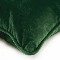 THEDECOFACTORY VELOURS - <p>Coussin En Velours Vert Foncé 70x70 - Vert Foncé -France Coussin et housse de coussin Soldes Boutique 18243689 3