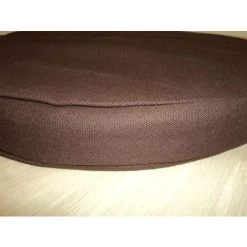 NO-NAME Galette De Chaise Ronde En Coton 40 Cm Chocolat - Chocolat -France Coussin et housse de coussin Soldes Boutique 1826971 3