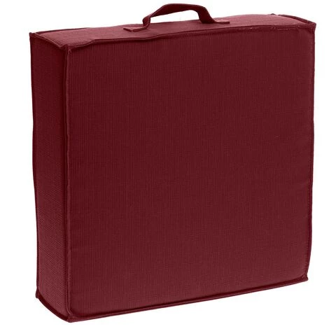 ATMOSPHERA, CRÉATEUR D'INTÉRIEUR Coussin De Sol 40x40 Cm Déperlant Bordeaux - Violet 1 ATMOSPHERA, CRÉATEUR D'INTÉRIEUR Coussin De Sol 40x40 Cm Déperlant Bordeaux - Violet