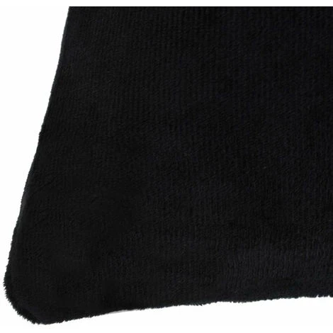 DéCOSHOP26 Lot De 4 Housses De Coussin Taies D'oreiller En Tissu Velours 40 X 40 Cm Noir - Noir 5 DéCOSHOP26 Lot De 4 Housses De Coussin Taies D'oreiller En Tissu Velours 40 X 40 Cm Noir - Noir – Image 5