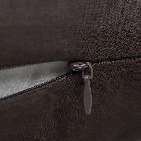 DéCOSHOP26 Lot De 4 Housses De Coussin Taies D'oreiller En Coton Marron 40 X 40 Cm - Marron 2 DéCOSHOP26 Lot De 4 Housses De Coussin Taies D'oreiller En Coton Marron 40 X 40 Cm - Marron – Image 2