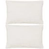 DéCOSHOP26 Lot De 2 Coussins Décoratifs En Tissu Velours Blanc Cassé 40 X 60 Cm - Or