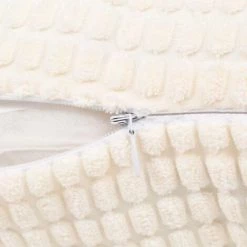 DéCOSHOP26 Lot De 2 Coussins Décoratifs En Tissu Velours Blanc Cassé 40 X 60 Cm - Or -France Coussin et housse de coussin Soldes Boutique 18422772 3