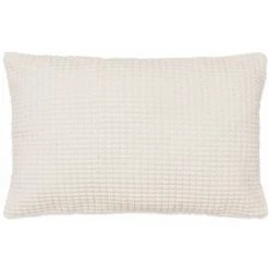DéCOSHOP26 Lot De 2 Coussins Décoratifs En Tissu Velours Blanc Cassé 40 X 60 Cm - Or -France Coussin et housse de coussin Soldes Boutique 18422772 4