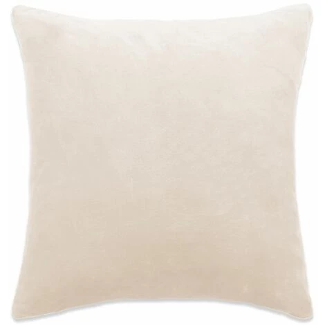 DéCOSHOP26 Lot De 2 Coussins Décoratifs En Tissu Velours Blanc 45 X 45 Cm - Or 4 DéCOSHOP26 Lot De 2 Coussins Décoratifs En Tissu Velours Blanc 45 X 45 Cm - Or – Image 4