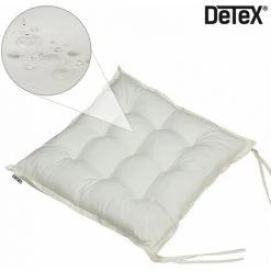 DETEX 6x Coussins De Chaise Fibres Creuses Surpiqûres Intérieur Extérieur Aux Choix Crème -France Coussin et housse de coussin Soldes Boutique 18475108 4