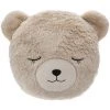 ATMOSPHERA FOR KIDS Coussin Rond Fourrure Ours Beige Atmosphera
