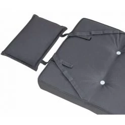 DETEX 2x Coussin De Chaise Avec Dossier Haut, Repose-tête Et Attaches Ultra Moelleux Anthracite 7 DETEX 2x Coussin De Chaise Avec Dossier Haut, Repose-tête Et Attaches Ultra Moelleux Anthracite -France Coussin et housse de coussin Soldes Boutique 18510350 3