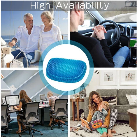 ASUPERMALL Coussin De Siege De Chaise En Gel, Diminue L'Inconfort, 1000G 3 ASUPERMALL Coussin De Siege De Chaise En Gel, Diminue L'Inconfort, 1000G – Image 3