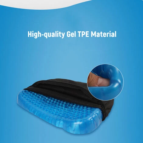 ASUPERMALL Coussin De Siege De Chaise En Gel, Diminue L'Inconfort, 1000G 5 ASUPERMALL Coussin De Siege De Chaise En Gel, Diminue L'Inconfort, 1000G – Image 5