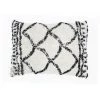 AUTRES Coussin Berbere Losange - 30 X 50 Cm - Blanc Naturel Et Noir