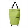 ASUPERMALL Sac A Provisions, Sacs Reutilisables Pliables, Avec Roues, Vert