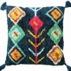 THEDECOFACTORY BERBERE COLOR - <p>Coussin 100 % Coton Esprit Berbère Bleu 45x45 - Bleu