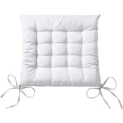 Beautissu Lot De 4 Galettes De Chaise Lea Blanc 7 Beautissu Lot De 4 Galettes De Chaise Lea Blanc -France Coussin et housse de coussin Soldes Boutique 19188711 3