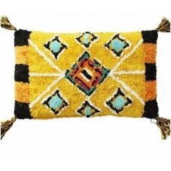 AUTRES Coussin Berbere Color - 30 X 50 Cm - Jaune