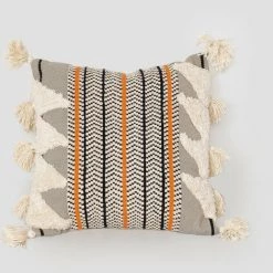 Coussin Carré (50x50 Cm) Kema SKLUM Coton - Beige Crème