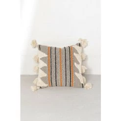 Coussin Carré (50x50 Cm) Kema SKLUM Coton - Beige Crème -France Coussin et housse de coussin Soldes Boutique 22783144 3