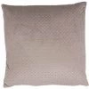 RIDEAUDISCOUNT Housse De Coussin 50 X 50 Cm Déhoussable Matelassée Surpiqure Motif Géométrique Taupe - Naturel