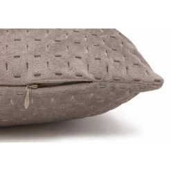 RIDEAUDISCOUNT Housse De Coussin 50 X 50 Cm Déhoussable Matelassée Surpiqure Motif Géométrique Taupe - Naturel 7 RIDEAUDISCOUNT Housse De Coussin 50 X 50 Cm Déhoussable Matelassée Surpiqure Motif Géométrique Taupe - Naturel -France Coussin et housse de coussin Soldes Boutique 22784320 4