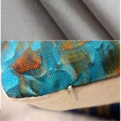 ASUPERMALL 18 * 18 Pouces / 45 * 45Cm Coussin Polyester Chat De Bande Dessinee Couverture Decorative Canape Voiture Taille Carree Taie Taie Accueil Bay Window Decor De Chevet, Style A -France Coussin et housse de coussin Soldes Boutique 23395733 5