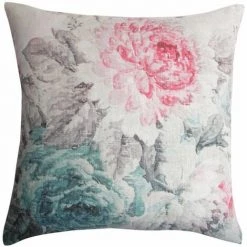 RIDEAUDISCOUNT Housse De Coussin 45 X 45 Cm Déhoussable Imprimé Motif Floral Multicolore - Multicolore