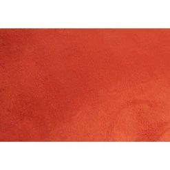 RIDEAUDISCOUNT Housse De Coussin 45 X 45 Cm Déhoussable Effet Alcantara Uni Orange - Orange -France Coussin et housse de coussin Soldes Boutique 23461768 4