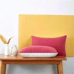 MANTA Taie D'oreiller De Pon?age Bicolore Taie D'oreiller Pour La Décoration De Bureau à Domicile Code S Bordeaux + Blanc Bourgogne Blanc Taille S -France Coussin et housse de coussin Soldes Boutique 23576930 5