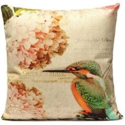 DRILLPRO Housse Coussin Oiseau Taie Oreiller Canapé Maison Cushion Cover Lit Auto