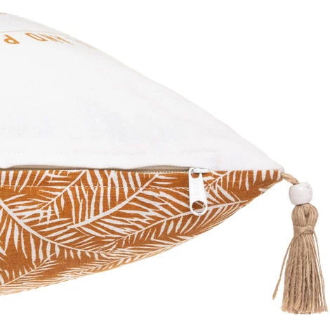 Atmosphera - Coussin Déhoussable Réversible En Coton Imprimé Safari 40 X 40 Cm - Girafe 4 Atmosphera - Coussin Déhoussable Réversible En Coton Imprimé Safari 40 X 40 Cm - Girafe – Image 4