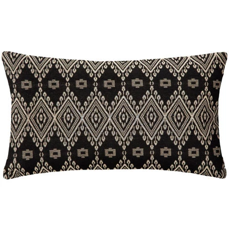 Atmosphera - Coussin Déhoussable Jacquard Noir Shine 39 X 59 Cm - Noir/doré 1 Atmosphera - Coussin Déhoussable Jacquard Noir Shine 39 X 59 Cm - Noir/doré